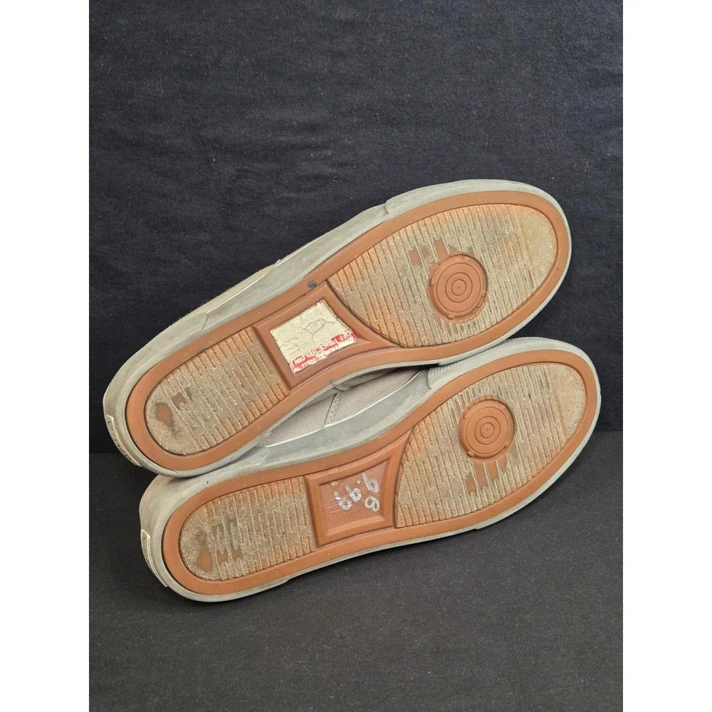Polo Ralph Lauren Forestmont II Tan Canvas Laceless Sneakers Mens 10.5D
